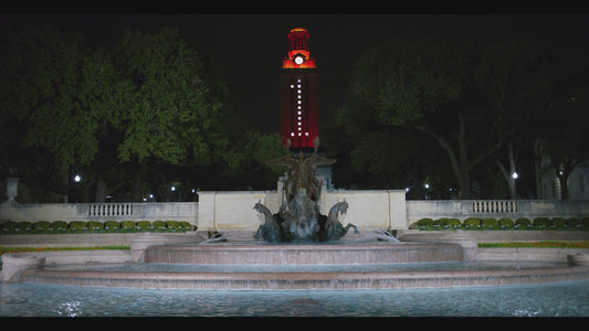 Littlefield Fountain Night 4K Computer Screensaver